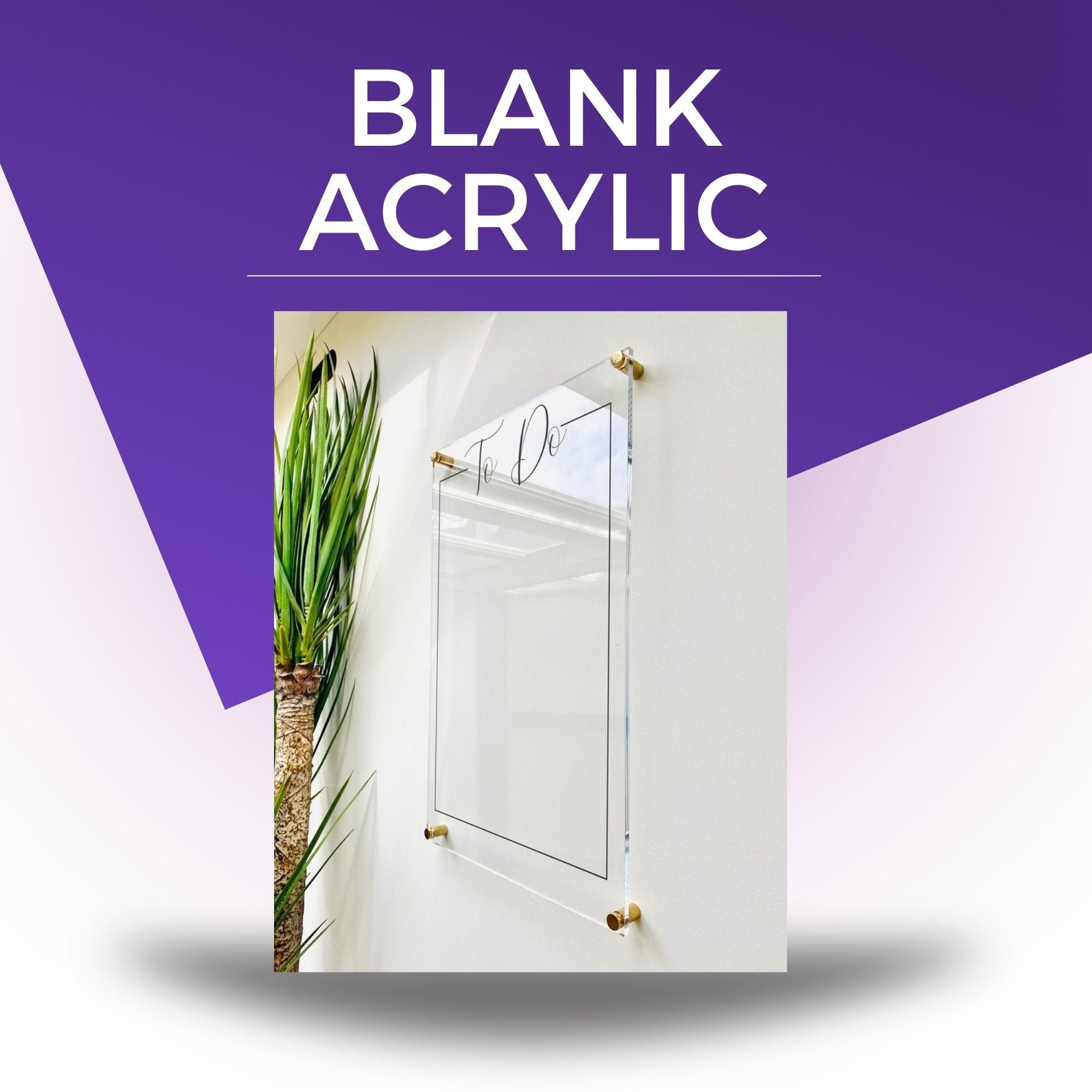 Blank Acrylic Calendar