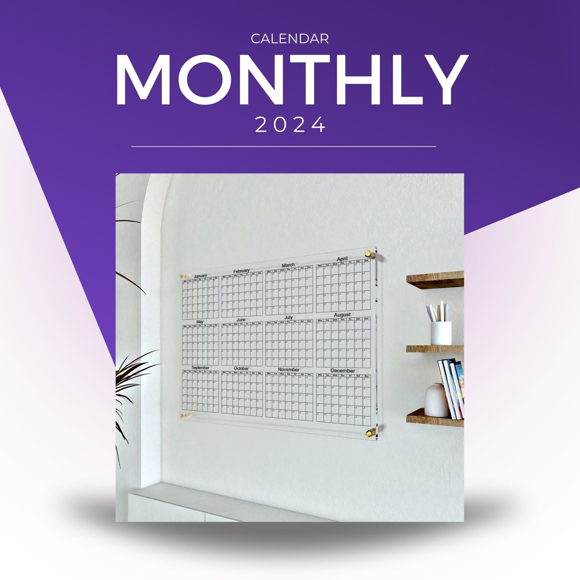 Monthly Acrylic Calendar