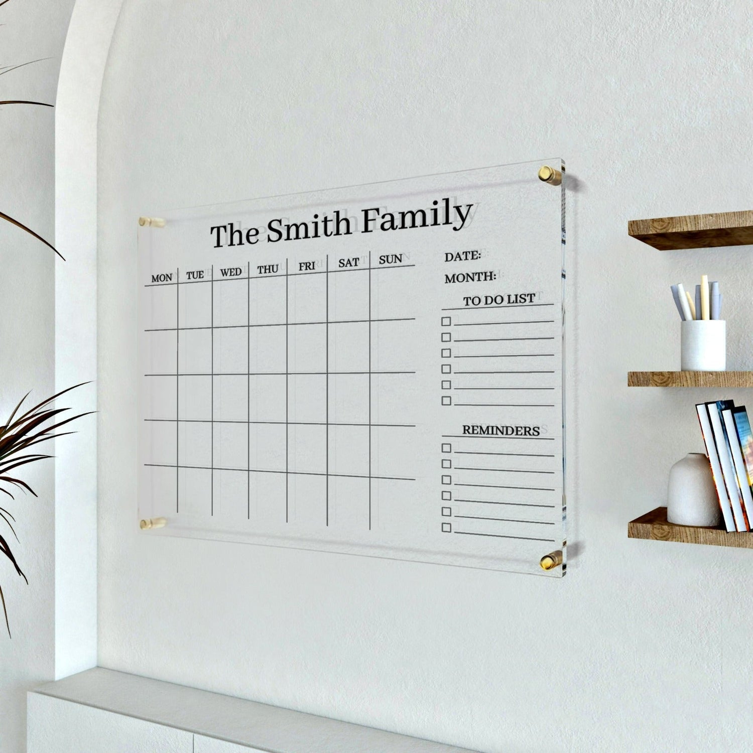 Office Home Study Erasable Team Planner Transparent Weekly Calendar