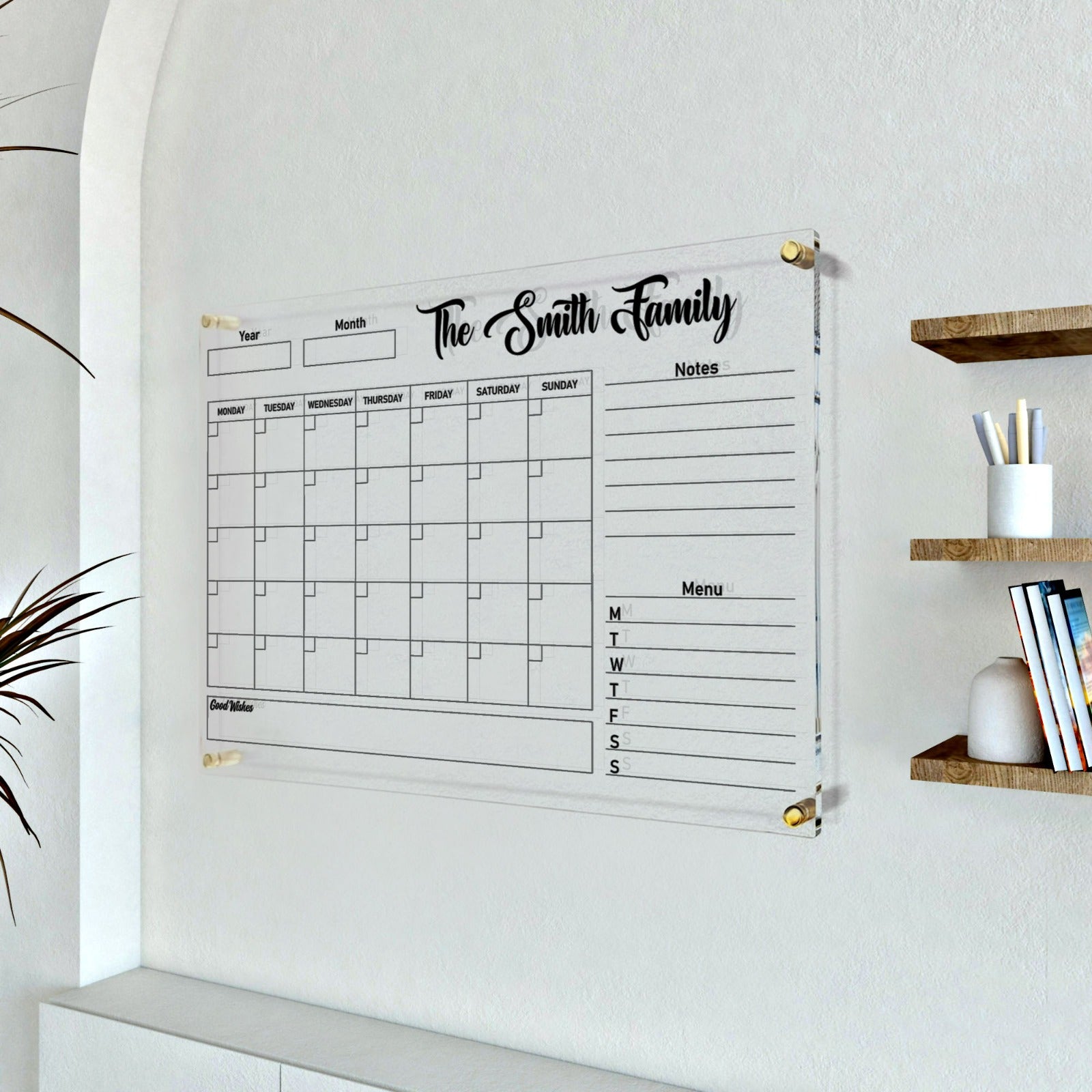 Office Home Office Study Room Erasable Family Planner Transparent Weekly Calendar