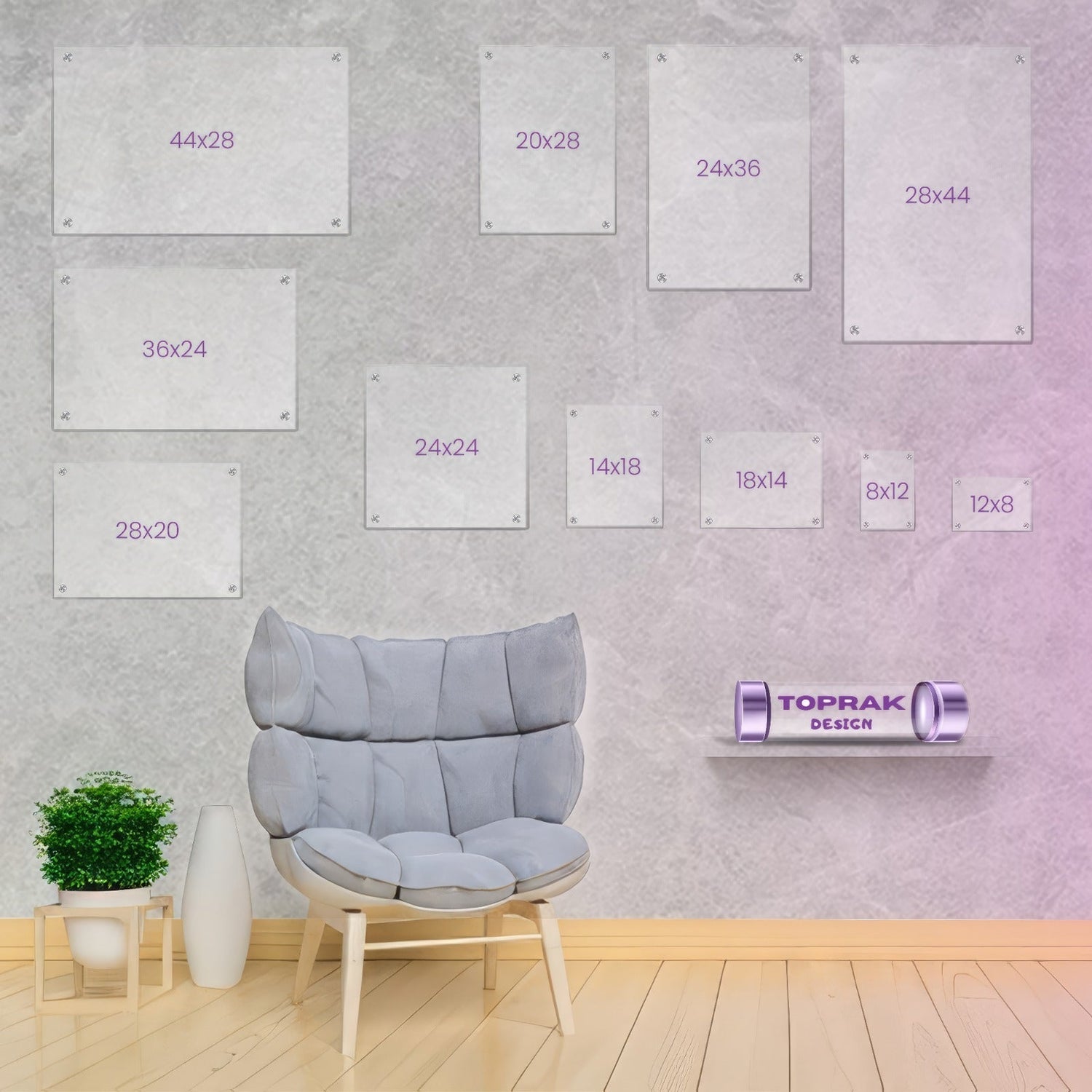 Acrylic Special Design Wall Board, Transparent Wall Board