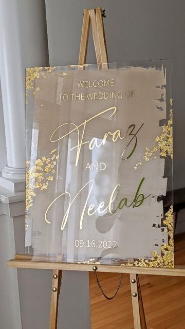 Wedding Personalised Sign Acrylic Personalised Sign