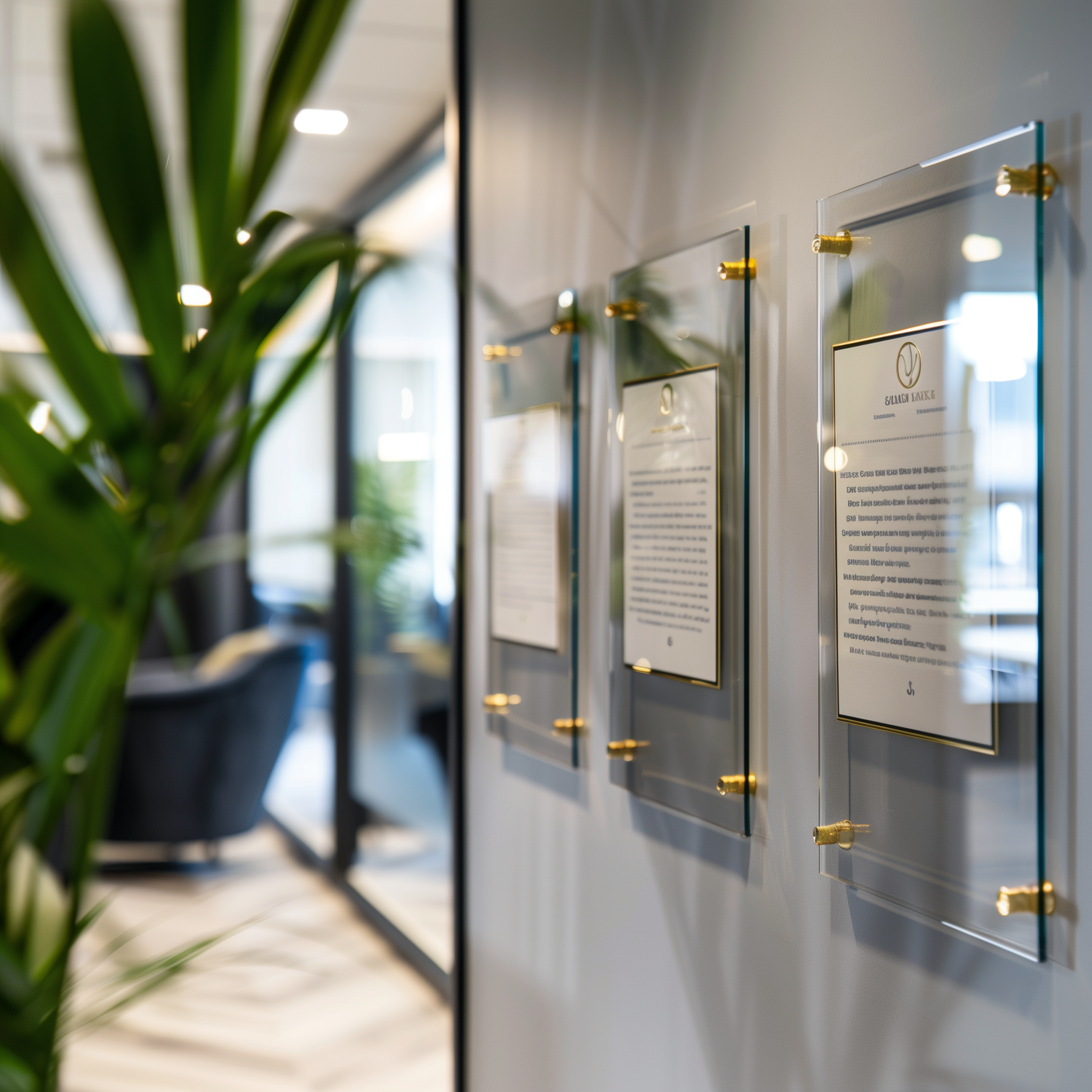 White Office Motivation Wall Sign